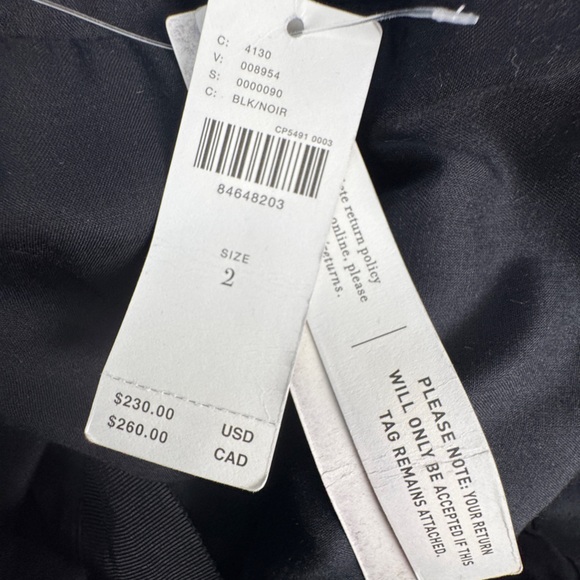 NWT Maeve by Anthropologie The Brynne 3D Spaghetti Strap Dress Black Butterfly 2 - Picture 13 of 15